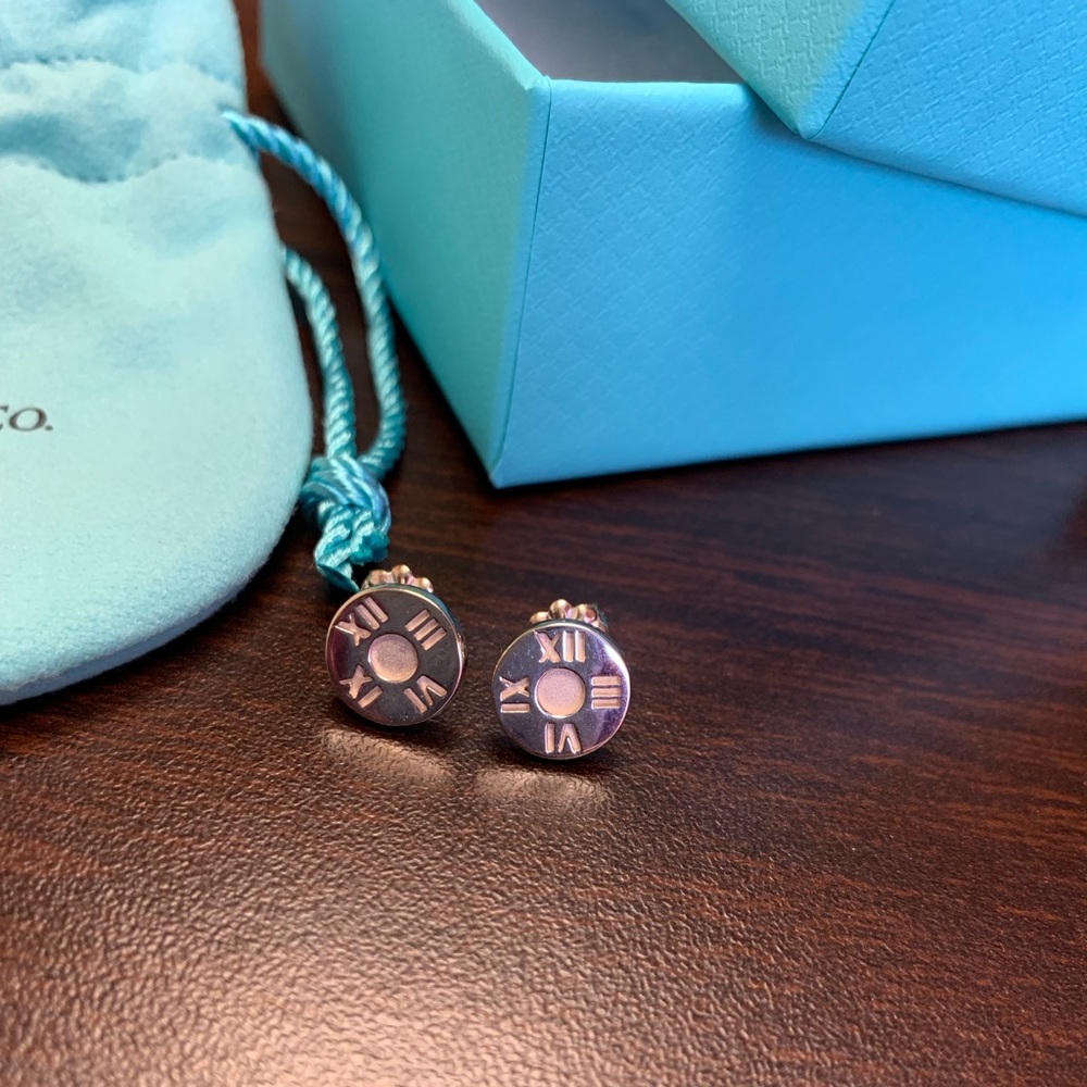 Tiffany Co. Atlas Stud Earrings
